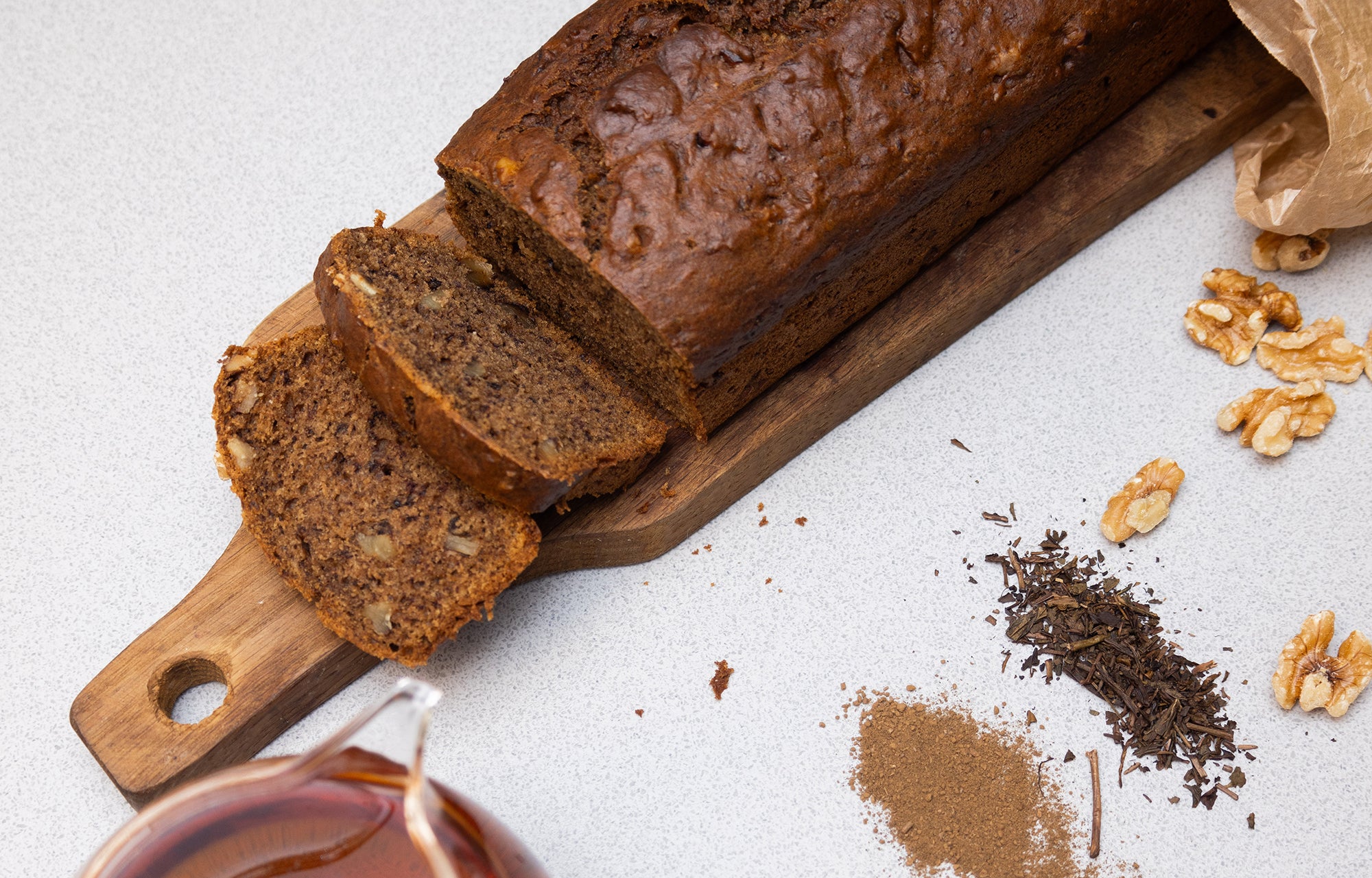 Oppskrift: Hojicha bananbrød